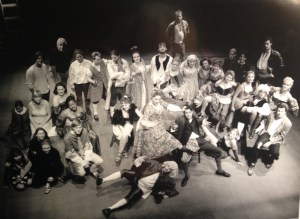 The Beggar's Opera (All the way to the right with cleavage and puffy sleeves.  I was in the chorus but frankly shouldn't even have been there.  I'm a horrible singer." 